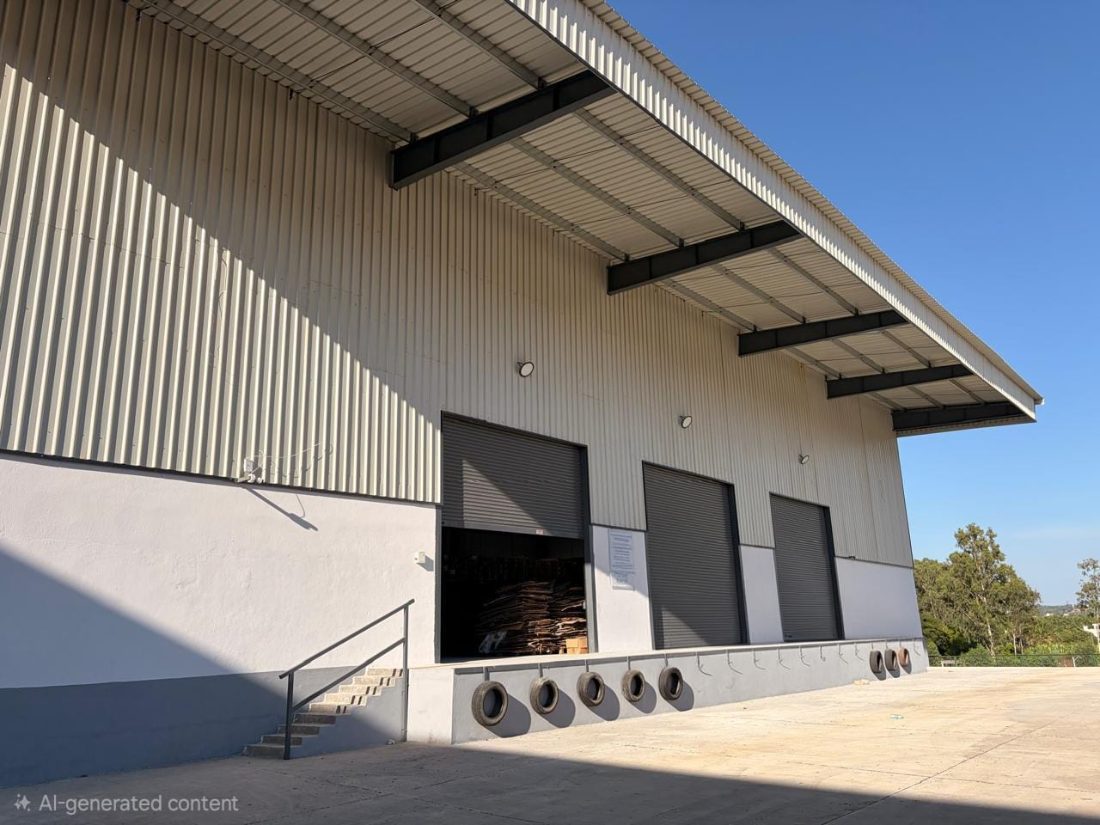 Warehouse dock exterior